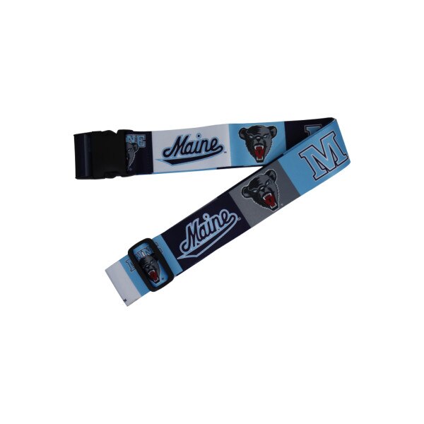 UMaine Logos Luggage Strap
